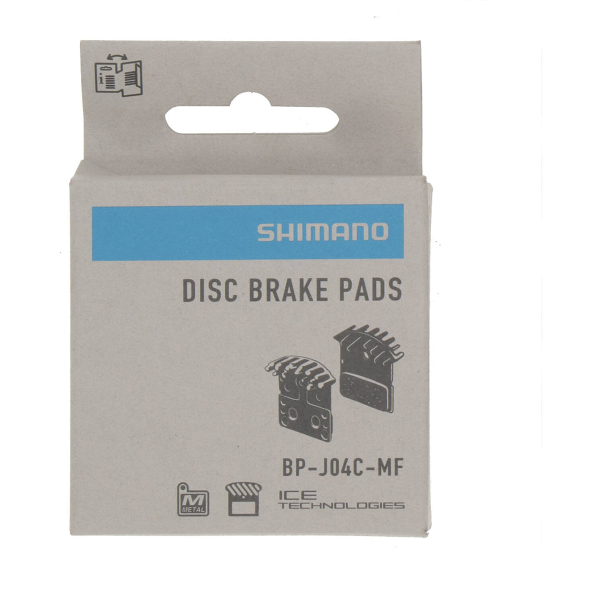 Shimano Schijfremblokset J04C Metal met koelvinnen