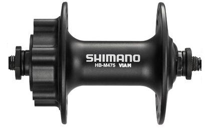 Shimano hb-m475 voornaaf schijfrem 6 gaats uitval 32 gaats mat zwart