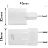 ACT Connectivity Connectivity Compacte USB-C lader 33W met Delivery en GaN