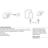 ACT Connectivity Connectivity Compacte USB-C lader 33W met Delivery en GaN