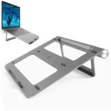 ACT Connectivity Laptopstandaard met afneembaar USB-C docking stati