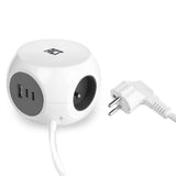 Act connectivity stekkerdoos kubus met 3 stopcontacten, 30w d