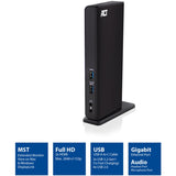Act connectivity usb-c of usb-a dual monitor docking station