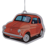 Sinaasappel - retro rood fiat 500 luchtverfrisser