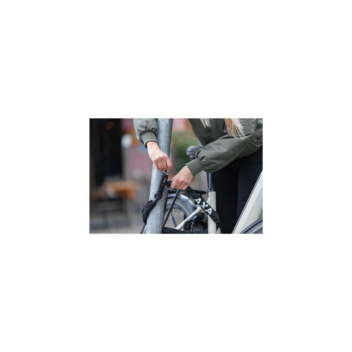 Slotketting AXA Linq City 100Cm Zwart