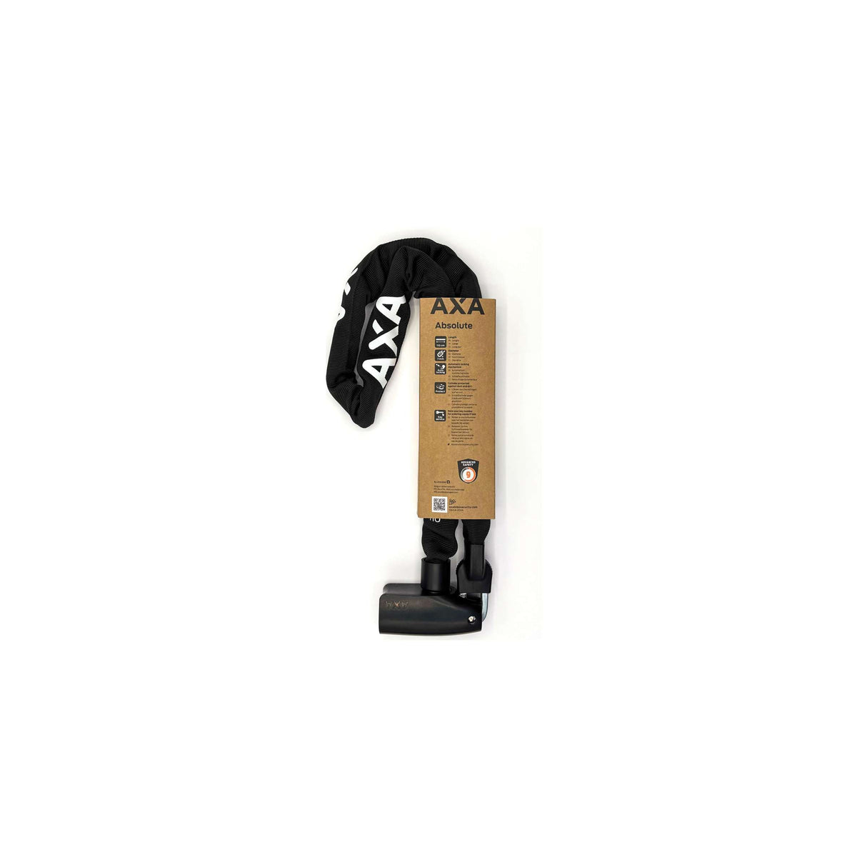 Axa kettingslot absolute 7-110cm zwart | safety 9