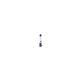 Axa slotketting rigid 120cm codeslot paars (kaart)
