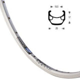 Rigida ryde velg 28 chrina alu 20mm 36 14