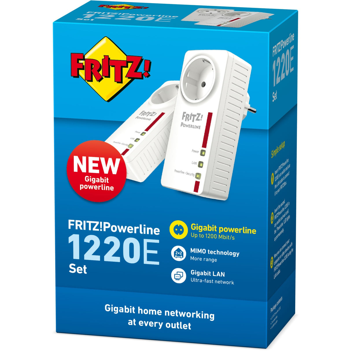 AVM FRITZ!Powerline 1220E Set Internationaal