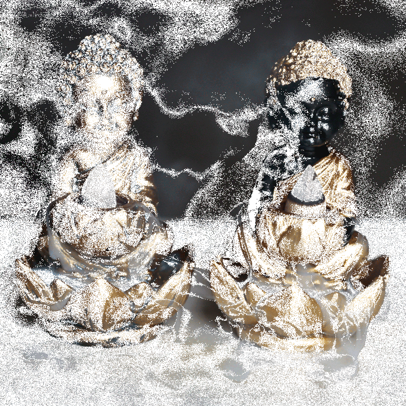 Boeddha en lotusl backflow wierookhouder