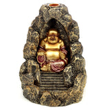 Chinese lachende boeddha backflow wierookhouder