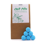 Lavendel bergamot badbruisballen fizz chill pill gift box