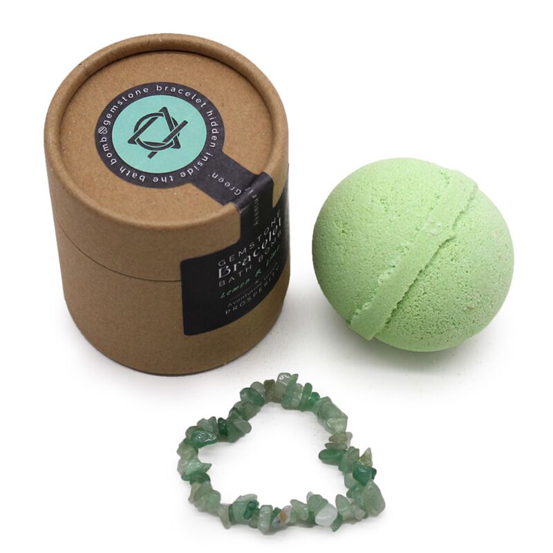 Groene aventurijn armband shea boter citroen limoen bruisbal