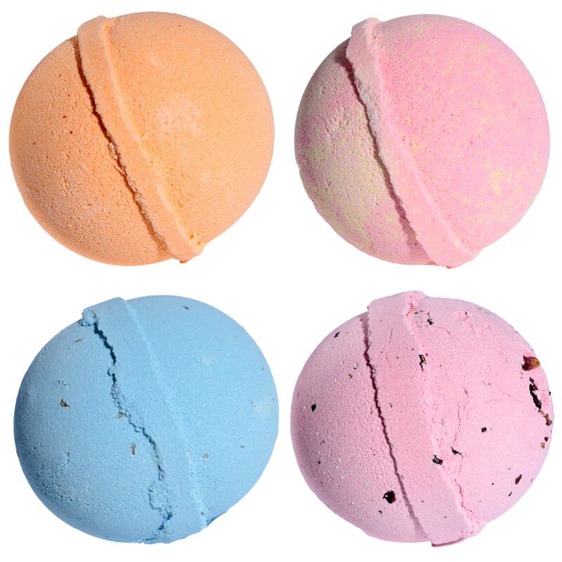 Bruisballenbakje - mix 2- roos lavendel voor haar mandarijn grapefruit