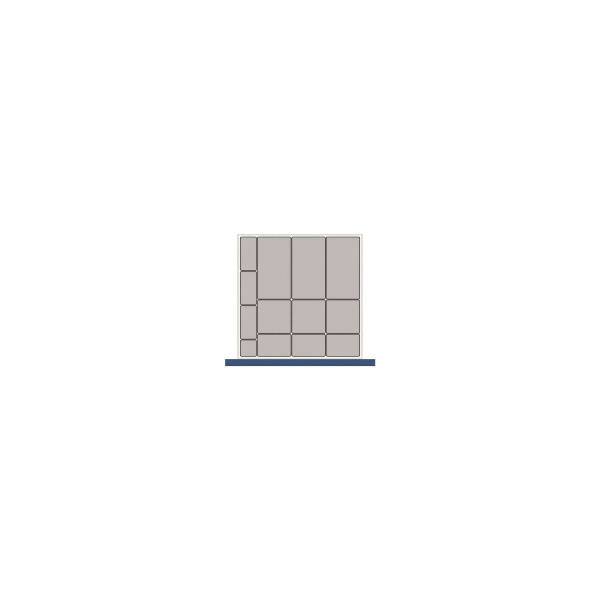 Bott cubio assortiment met 13 bakjes 65x65 lade