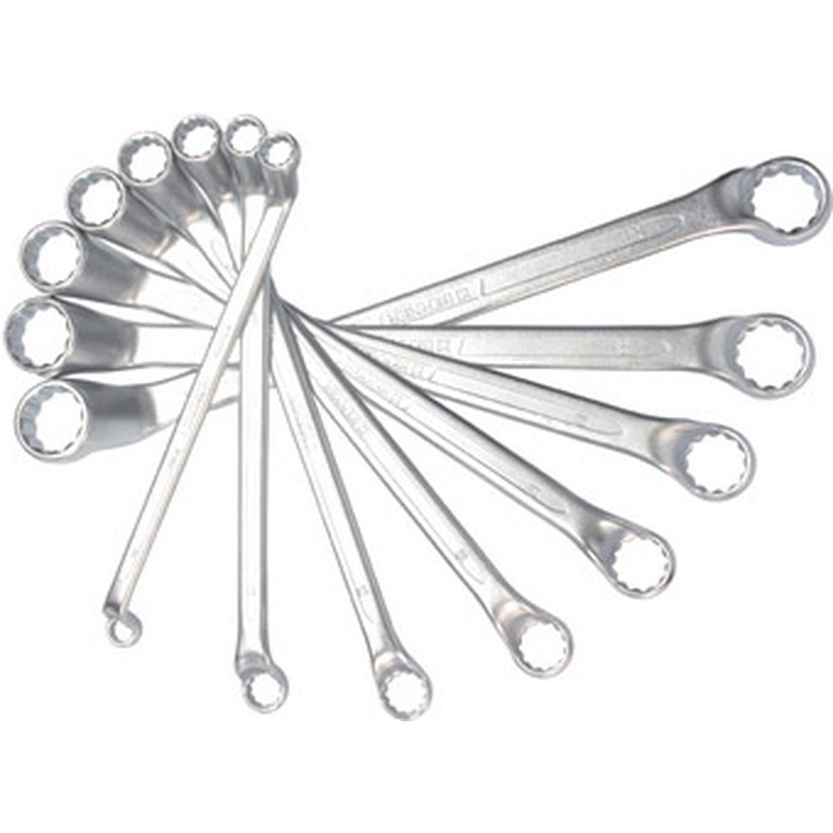 Cema berner ringsleutelset gebogen set 9 stuks 6-23mm
