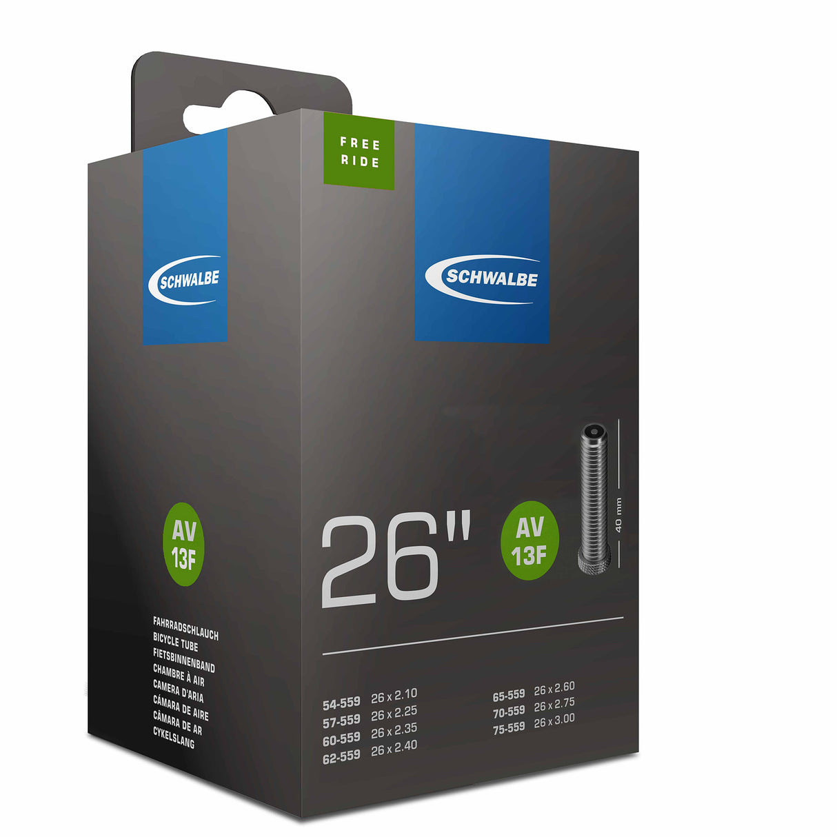 Schwalbe Binnenband 26 inch av13f 54 75-559 freeride 40 mm