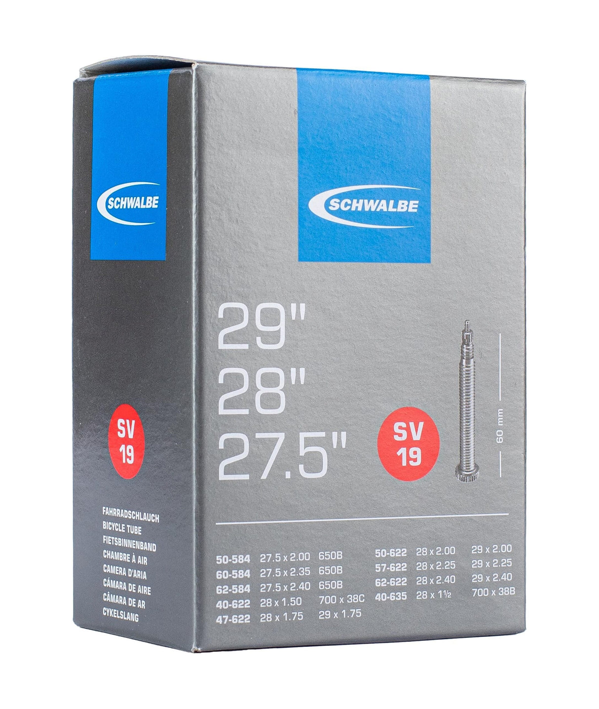 Schwalbe Bnb SV19 27.5 x 2.00 29 x 2.40 fv 60mm