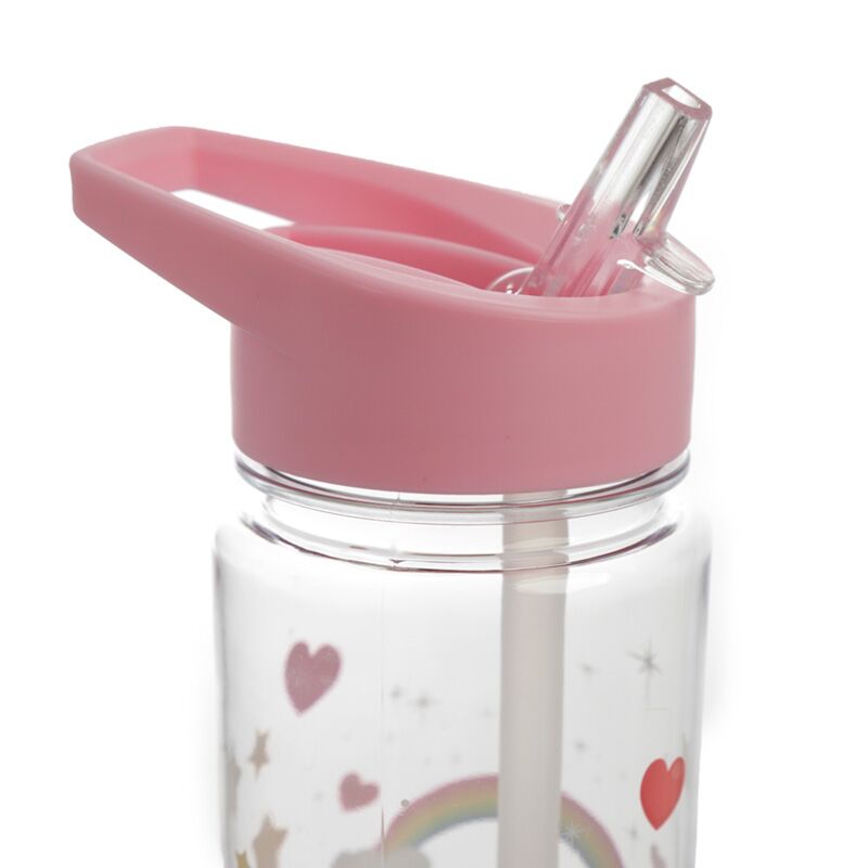 Regenboog eenhoorn tritan flip rietje waterflesjes 550ml