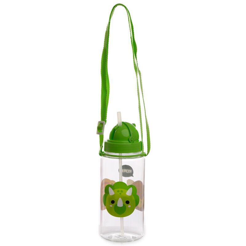 Cutiemals dinosaurus duurzame bpa-vrij 450ml kinder waterfles rietje