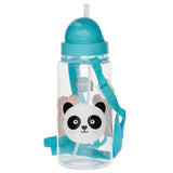 Adoramals duurzame bpa-vrij 450ml kinder waterfles rietje