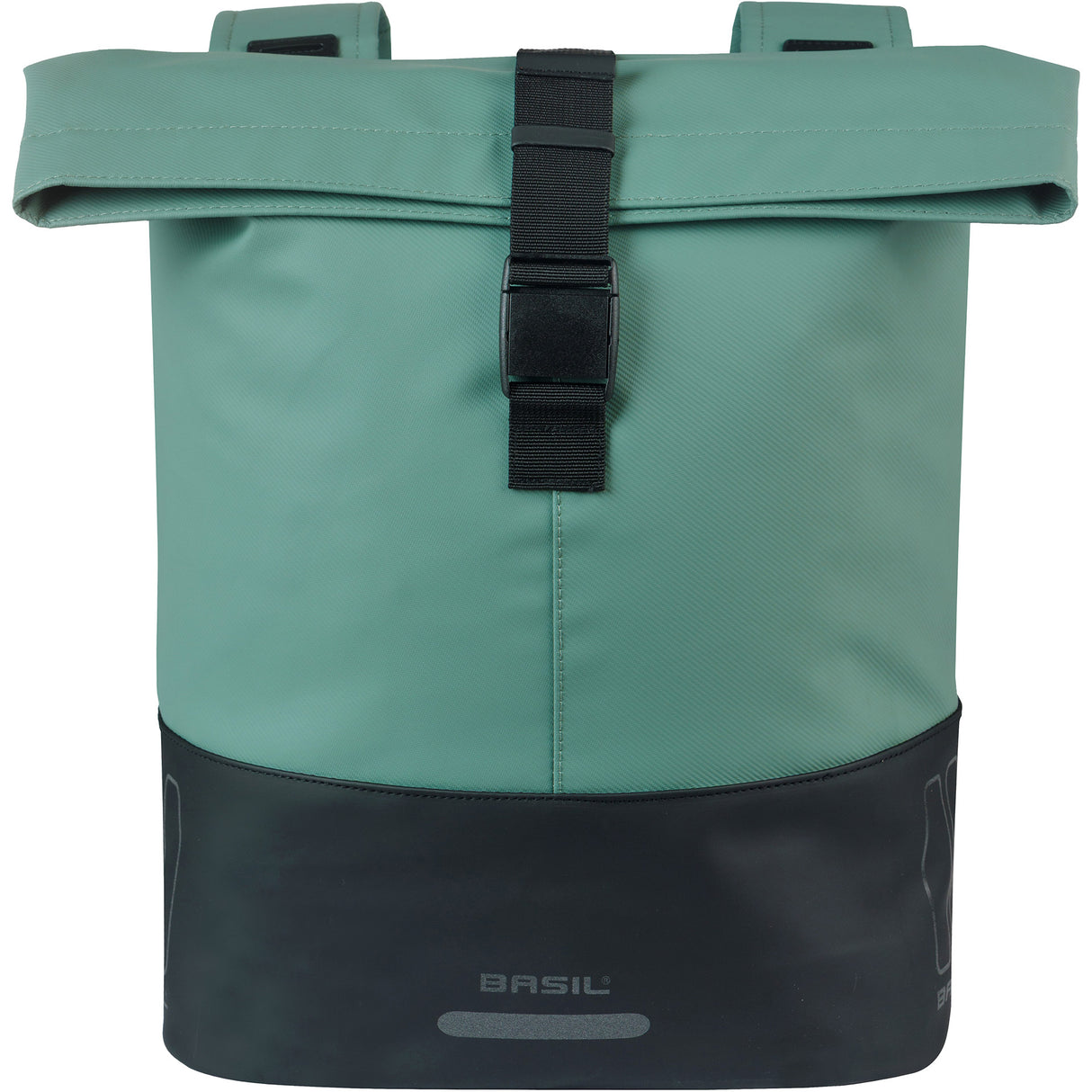 Basil dubbele tas cove 28-32l zilvergroen zwart