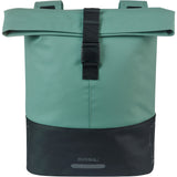 Basil dubbele tas cove 28-32l zilvergroen zwart