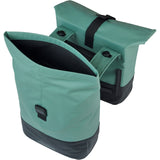 Basil dubbele tas cove mik 28-32l zilvergroen zwart