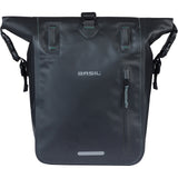 Basil enkele tas rivo tarpaulin mik hooks 12-15l zwart