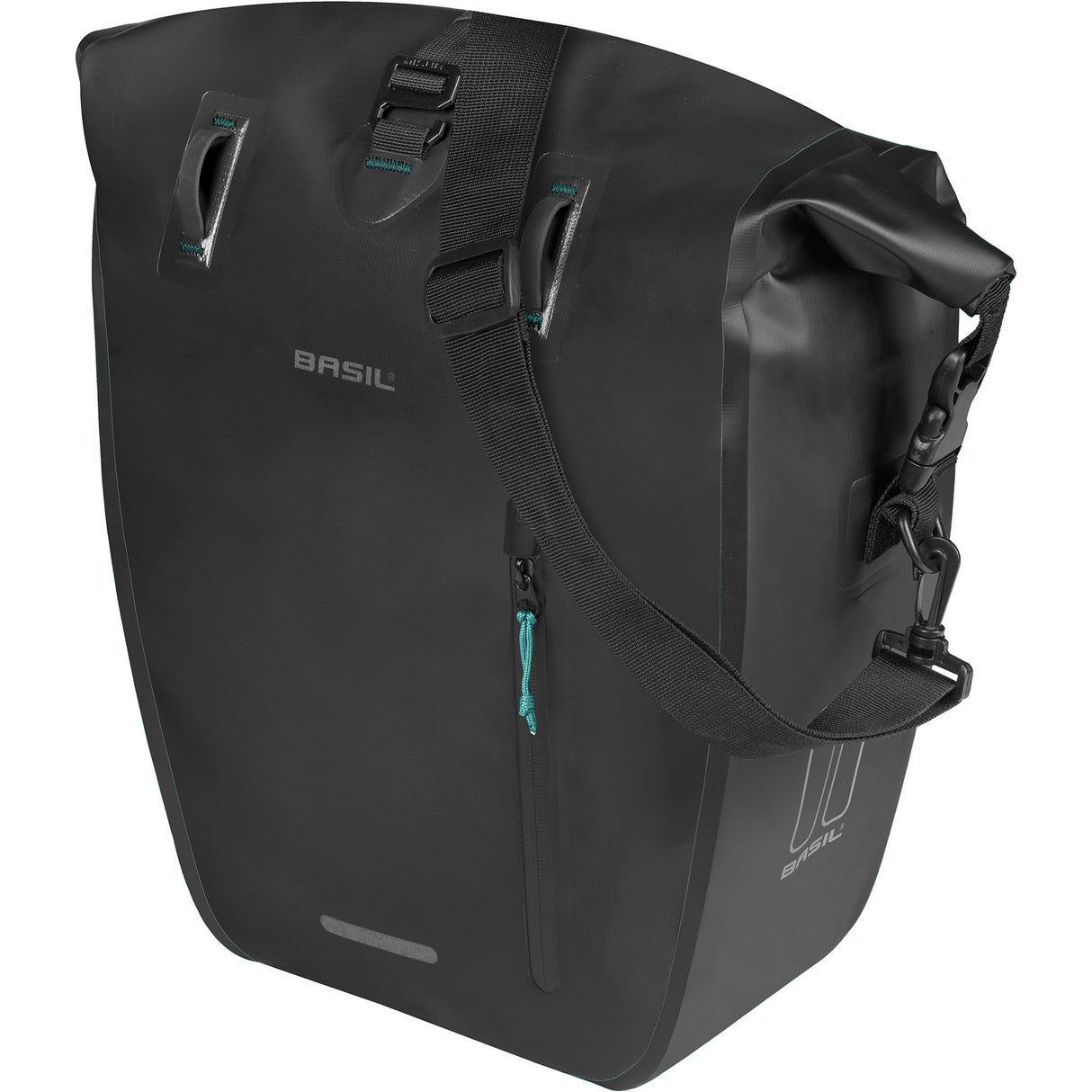 Basil tas rivo l enkel zwart | mik hooks | 15l