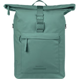 Basil schoudertas brooklyn mik hooks 17l zilvergroen