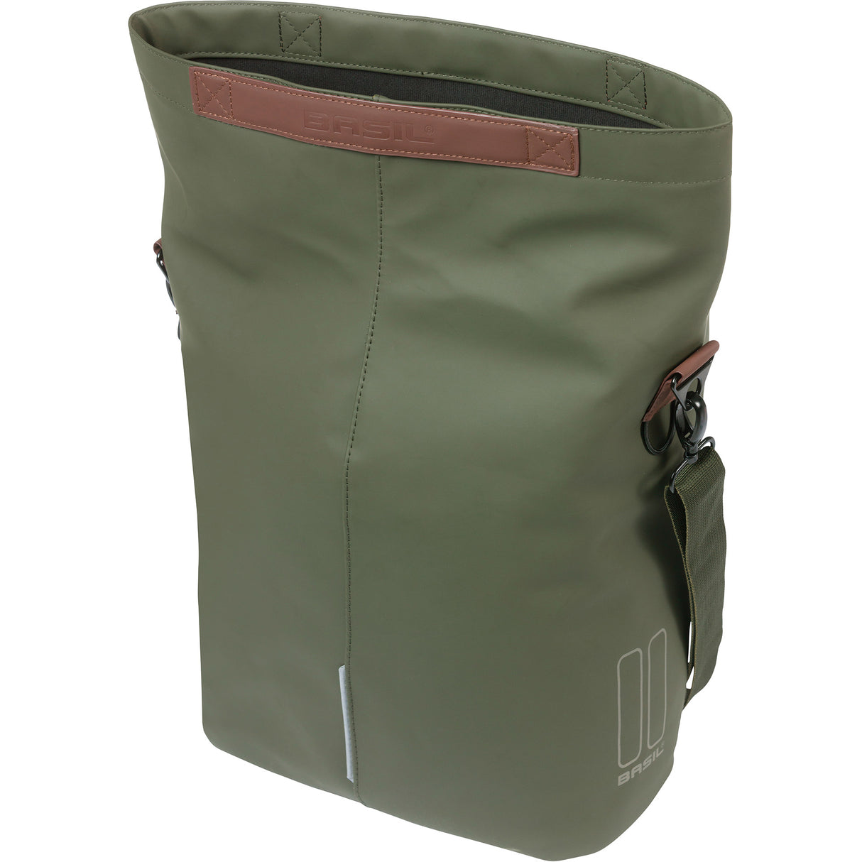 Basil tas city shopper groen | mik hooks | 16l