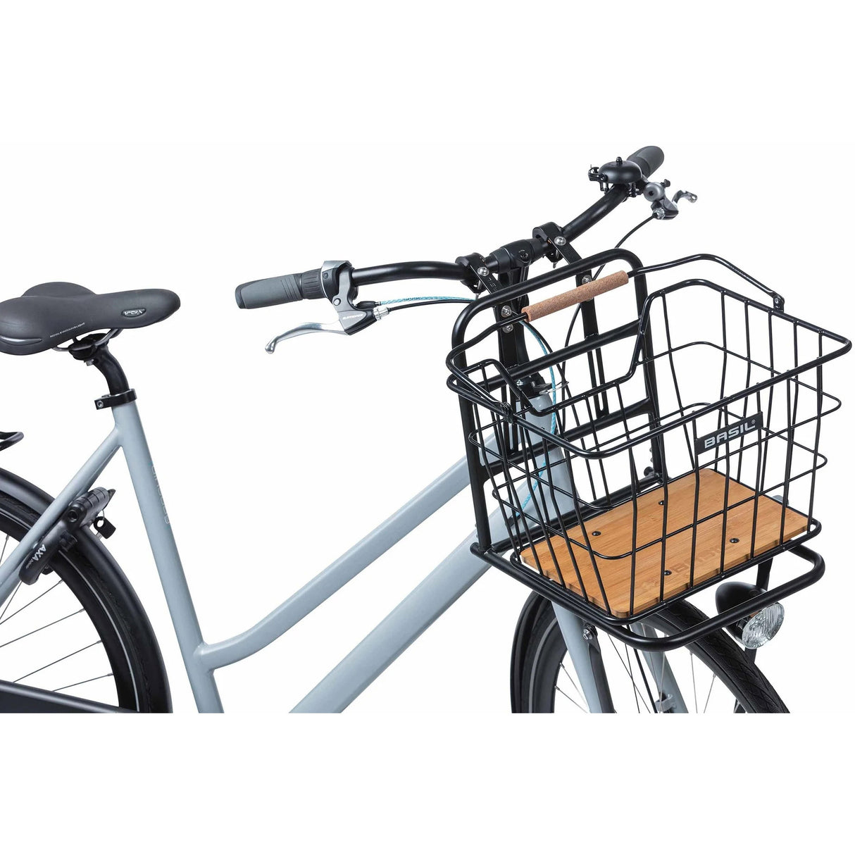 Basil fietsmand nordland mik 23 liter 23 x 33 x 19 cm voor- en of achterop zwart bruin