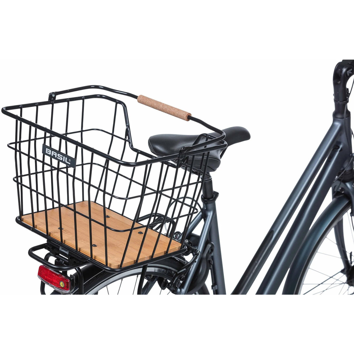 Basil fietsmand nordland mik 23 liter 23 x 33 x 19 cm voor- en of achterop zwart bruin