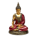 Rood goud thaise boeddha contemplatie