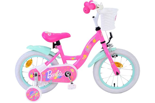 Barbie kinderfahrrad – mädchen – 14 zoll – rosa