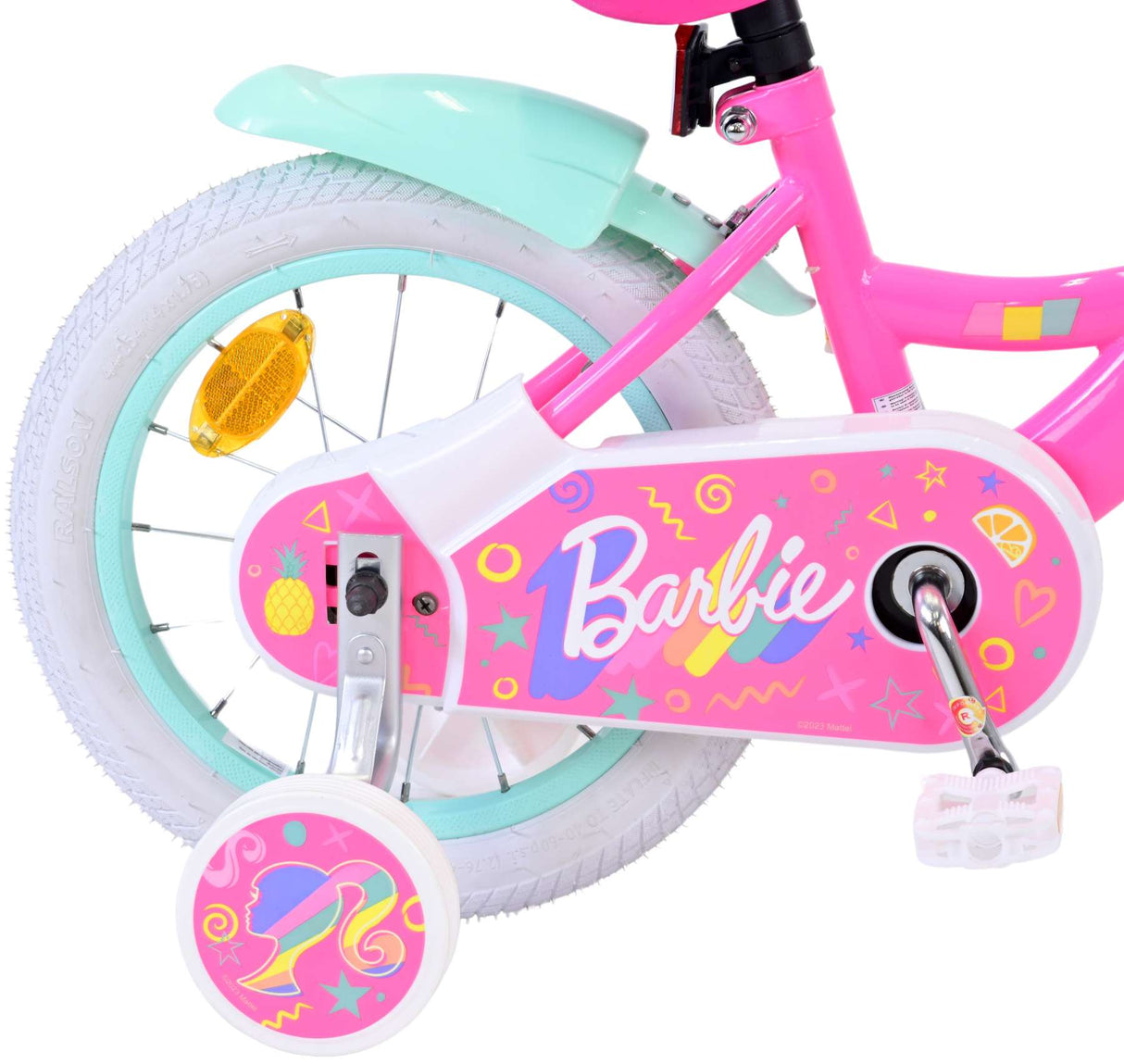 Barbie kinderfiets - meisjes - 14 inch - roze