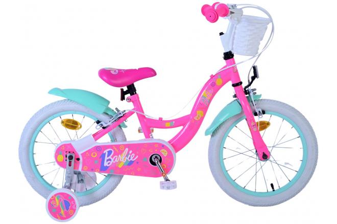 Barbie kinderfiets - meisjes - 16 inch - roze - twee handremmen