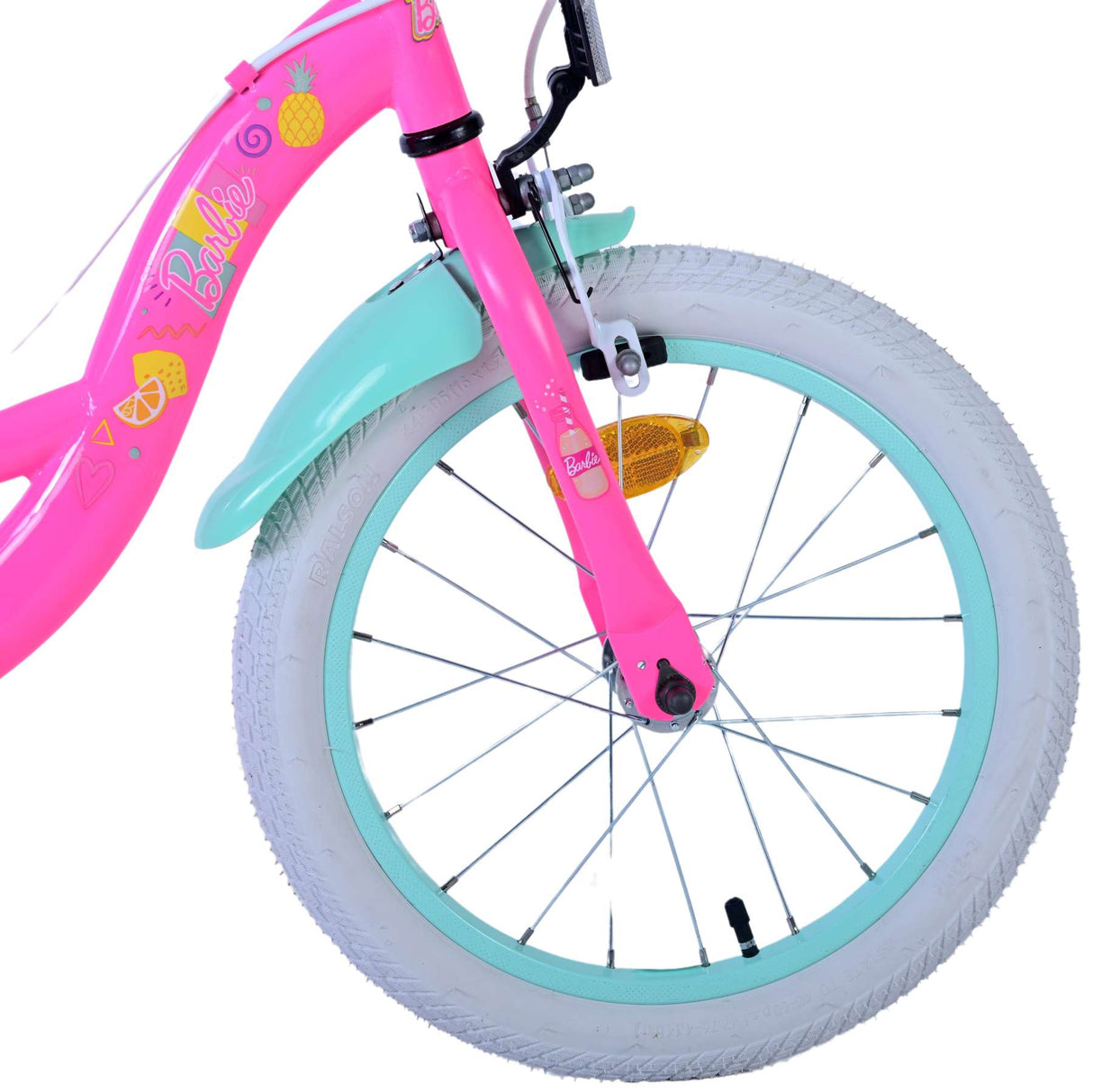Barbie kinderfiets - meisjes - 16 inch - roze - twee handremmen