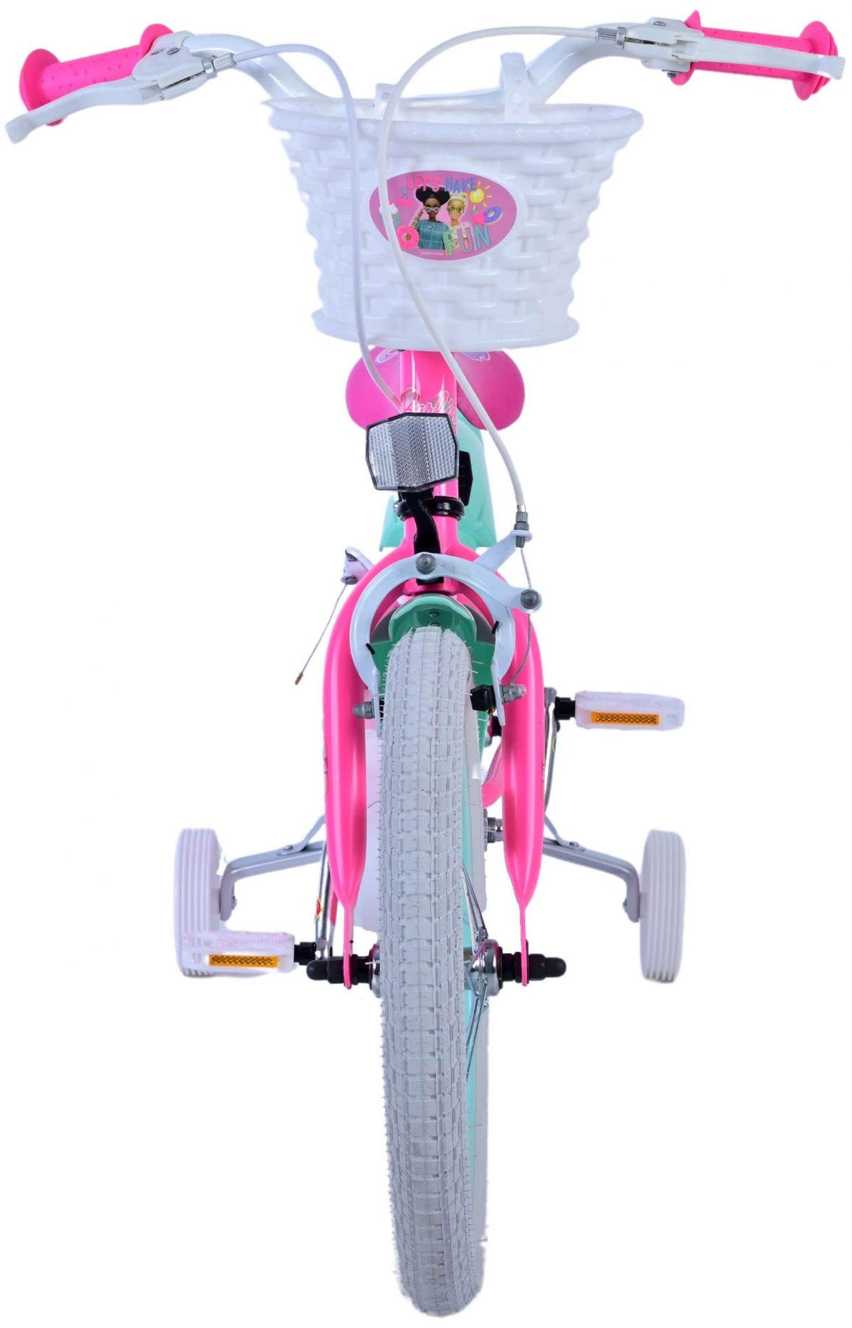 Barbie kinderfiets - meisjes - 16 inch - roze - twee handremmen