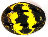 skate fietshelm Batman juniGoud 52-56 cm zwart geel