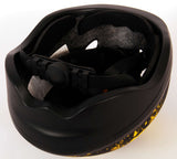 skate fietshelm Batman juniGoud 52-56 cm zwart geel