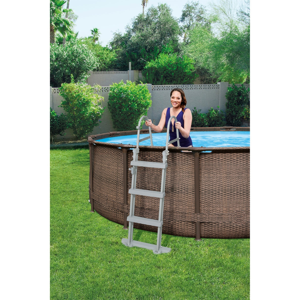Bestway Zwembad steel pro max set rond rotan 366