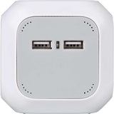 Brennenstuhl ALEA-Power 2xUSB-Charger + stekkerblok 4-voudig
