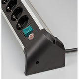 Brennenstuhl Alu-Office-Line stekkerdoos met USB-laadfunctie 4-