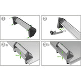 Brennenstuhl Alu-Office-Line stekkerdoos met USB-laadfunctie 4-