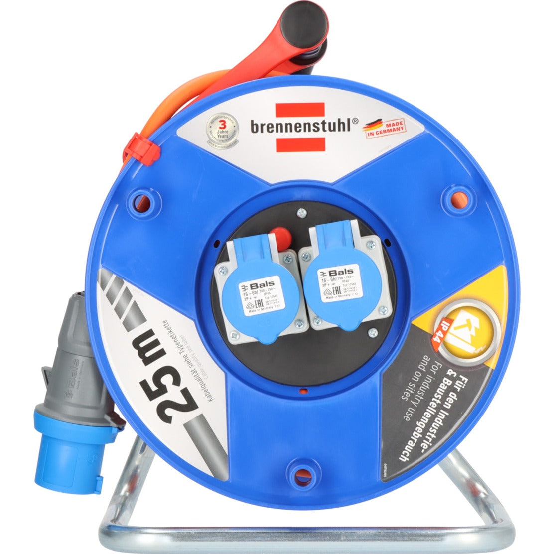Brennenstuhl Garant CEE 2 IP44 Kabelhaspel van speciale kunstst