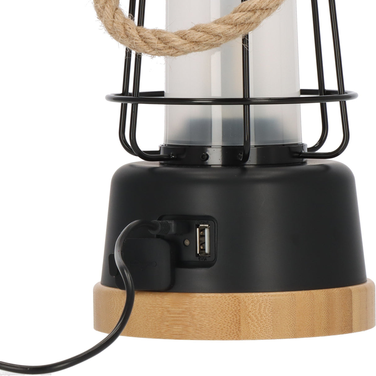 Brennenstuhl Oplaadbare campinglamp CAL 1 met henneptouw en bam