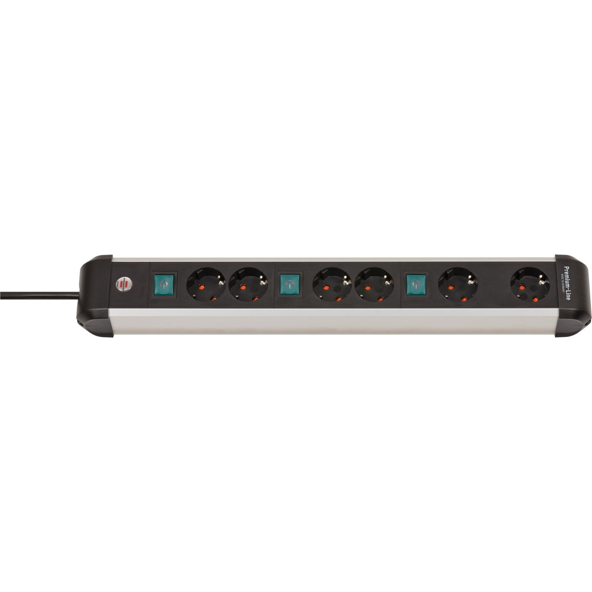 Brennenstuhl Premium-Alu-Line stekkerdoos 6-voudig