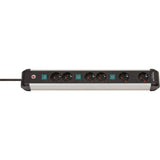 Brennenstuhl Premium-Alu-Line stekkerdoos 6-voudig